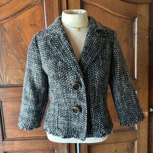 CAbi #686 Salt and Pepper Tweed Jacket